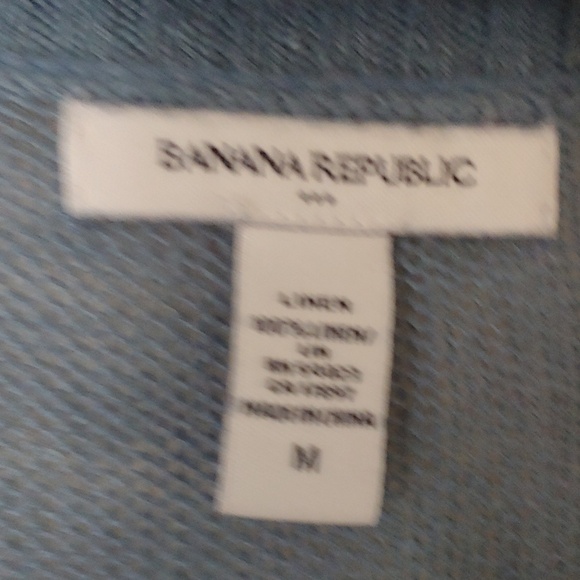 Banana Republic Factory Linen Cardigan – Soft Blue | Effortless Layer - Picture 4 of 5